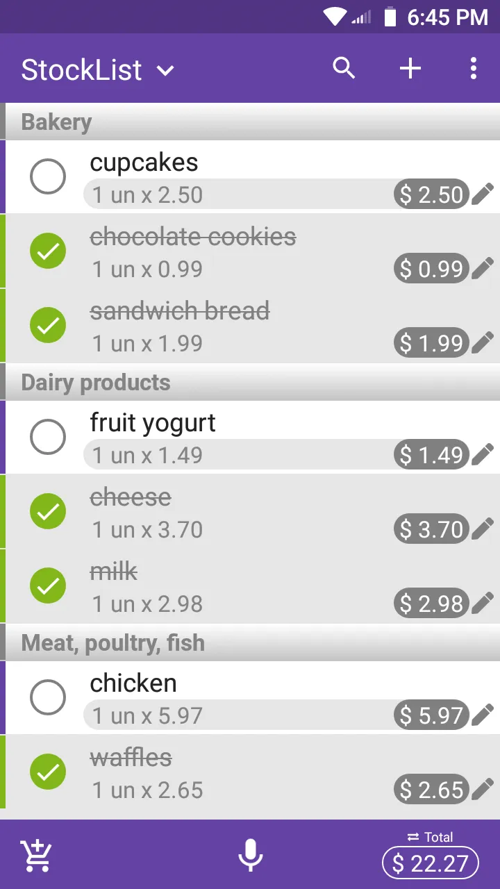 Grocery Shopping List | Indus Appstore | Screenshot