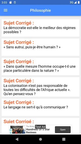 Philosophie - Sujets Corrigés | Indus Appstore | Screenshot