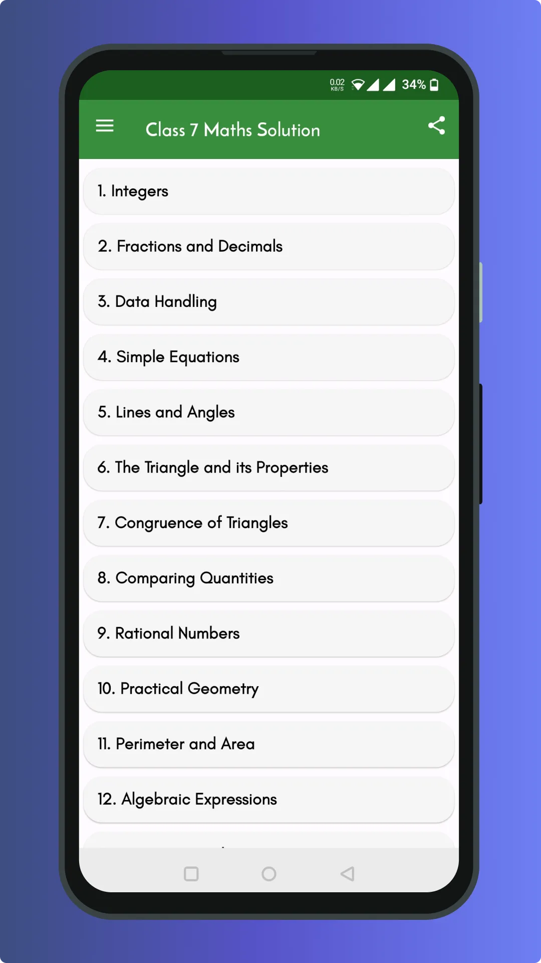 Class 7 Maths NCERT Solution | Indus Appstore | Screenshot