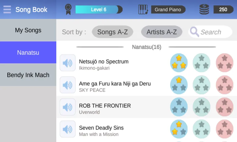 Piano Tap Nanatsu no Taizai | Indus Appstore | Screenshot