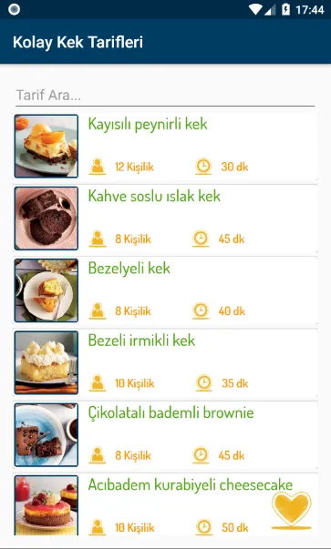 Kolay Kek Tarifleri (İnternets | Indus Appstore | Screenshot