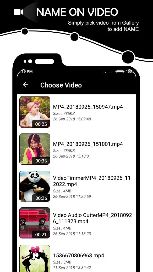 Name on Video | Indus Appstore | Screenshot