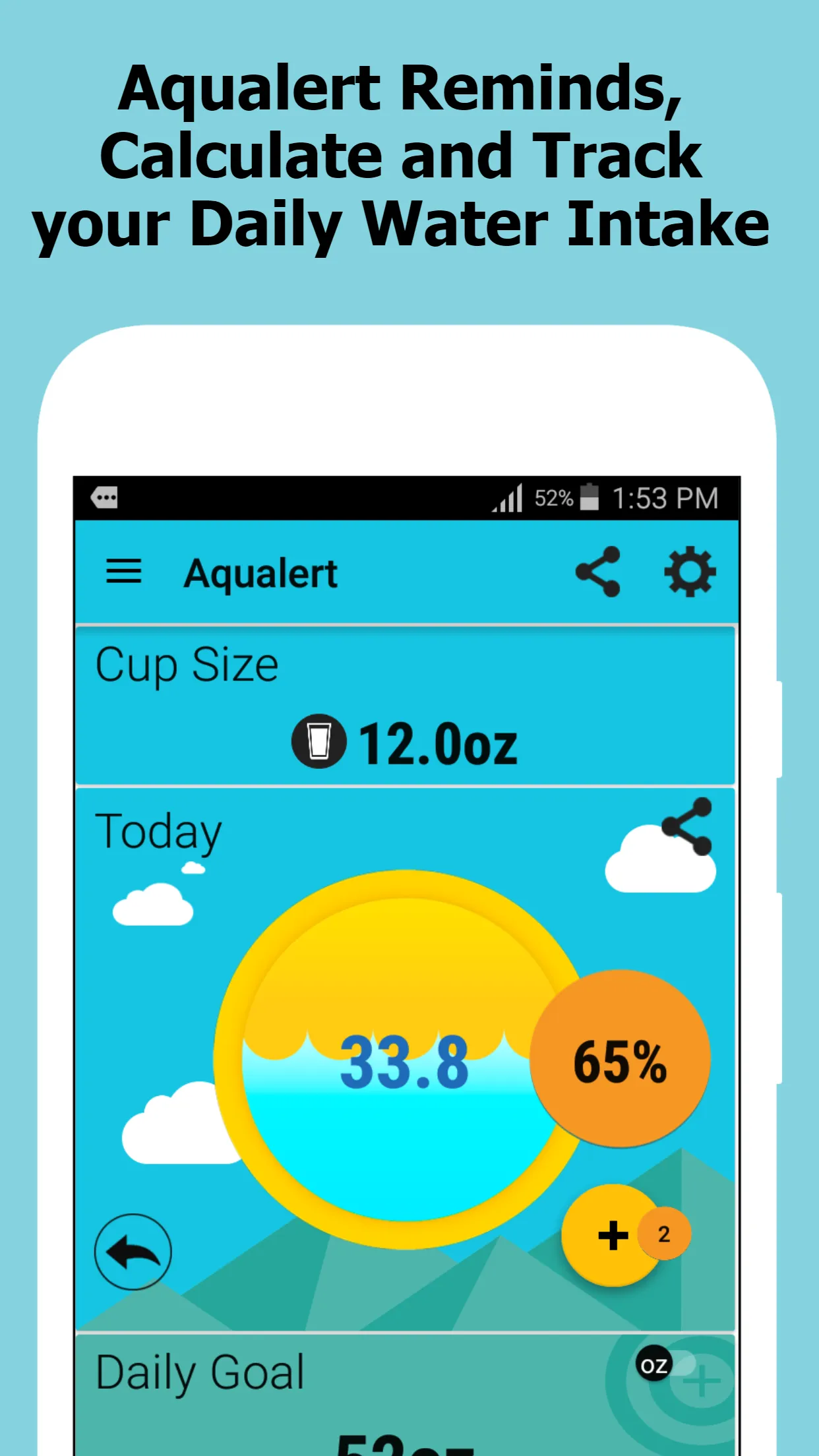 Aqualert: Water Tracker Remind | Indus Appstore | Screenshot