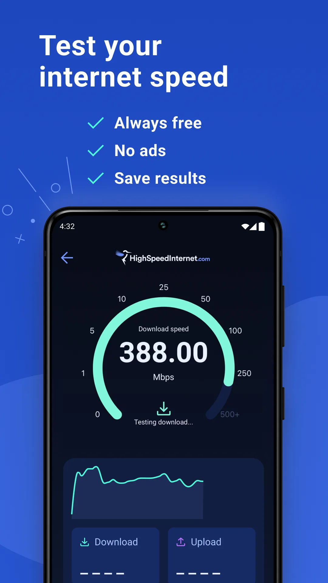 Speed Test | HighSpeedInternet | Indus Appstore | Screenshot