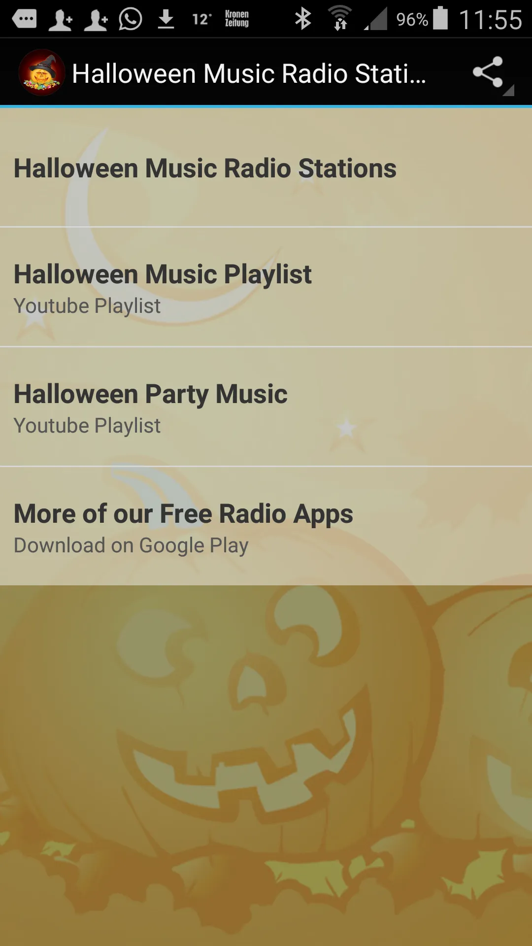 Halloween Music Radio Stations | Indus Appstore | Screenshot