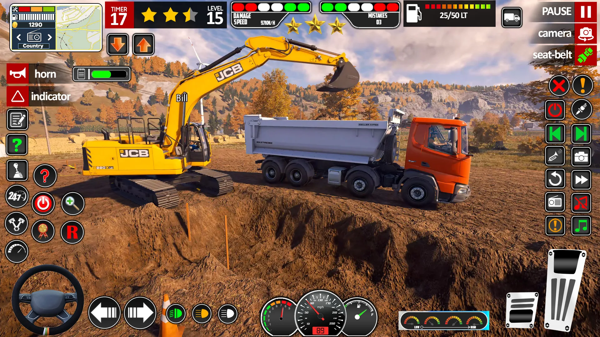 JCB Game Snow Excavator Games | Indus Appstore | Screenshot