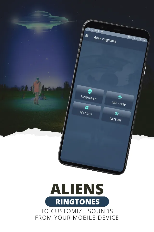 Alien ringtones, alien sounds | Indus Appstore | Screenshot