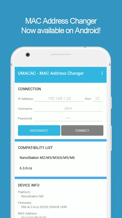 UMACAC - Ubiquiti MAC Address  | Indus Appstore | Screenshot