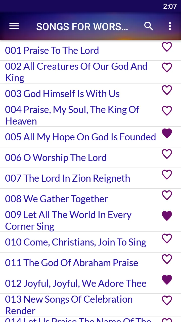 Songs For Worship, SDA Hymnal. | Indus Appstore | Screenshot