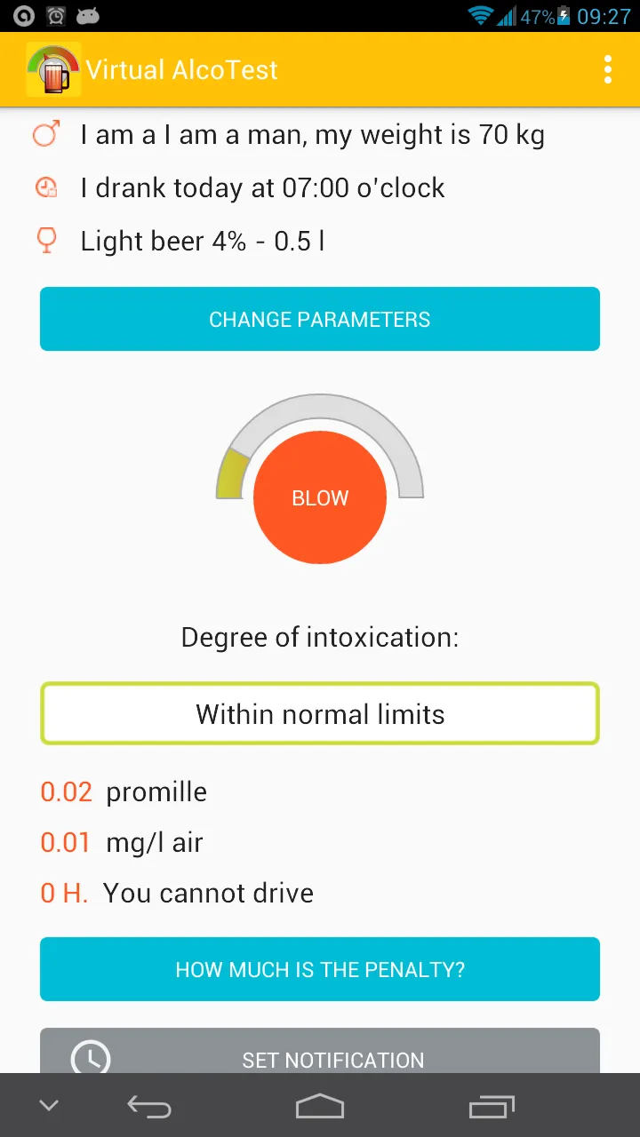 Virtual AlcoTest | Indus Appstore | Screenshot