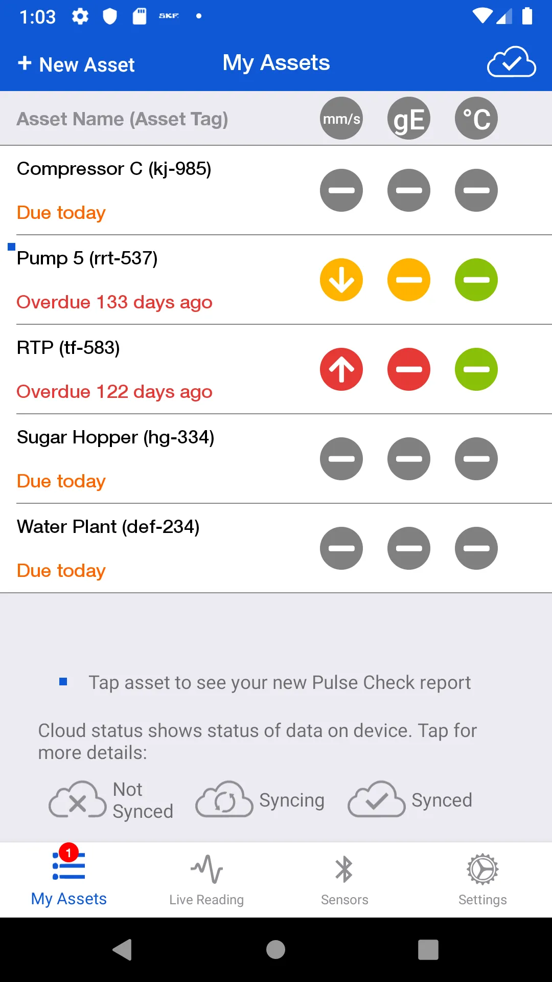 SKF Pulse | Indus Appstore | Screenshot