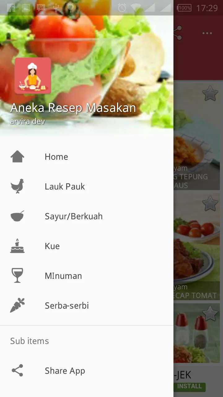 Aneka Resep Masakan | Indus Appstore | Screenshot