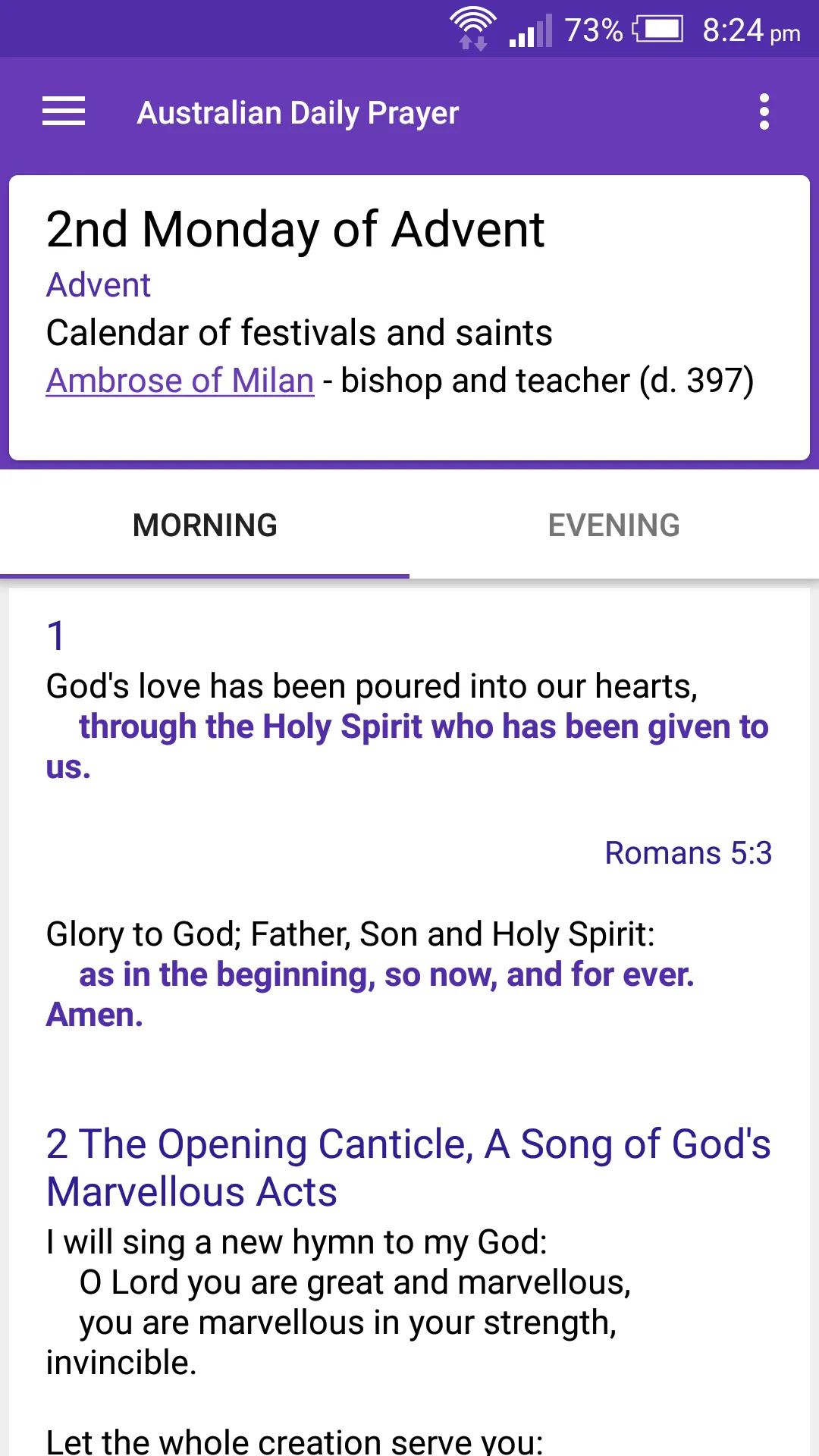 Australian Daily Prayer | Indus Appstore | Screenshot