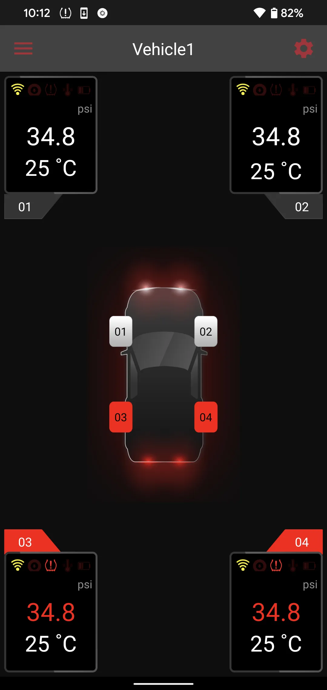 Dynamic BLE TPMS | Indus Appstore | Screenshot