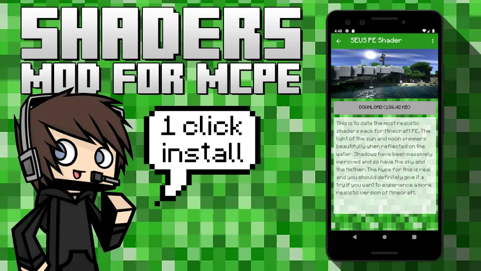 Shaders Mod for MC Pocket Edit | Indus Appstore | Screenshot