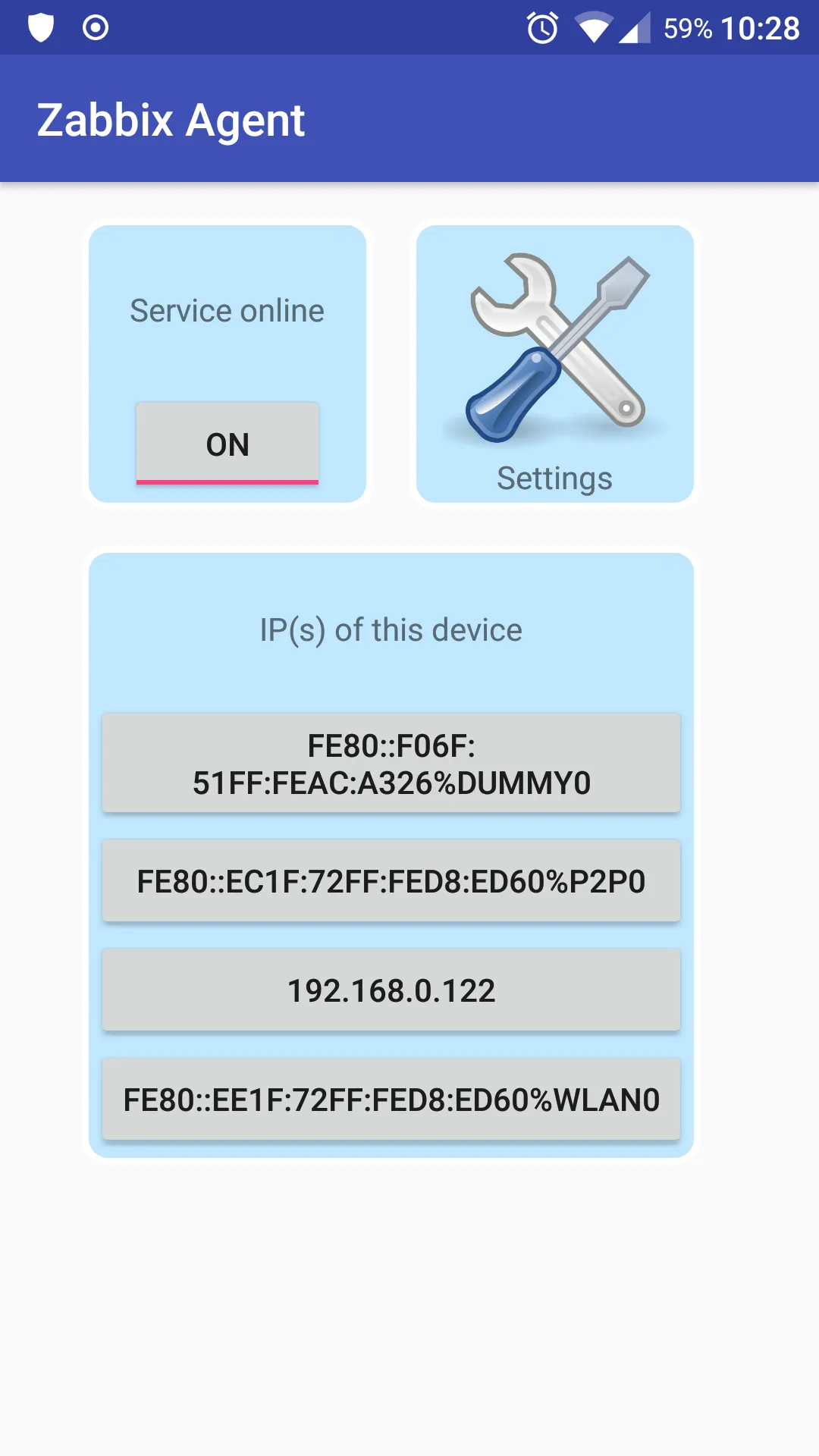 Unofficial Zabbix Agent | Indus Appstore | Screenshot