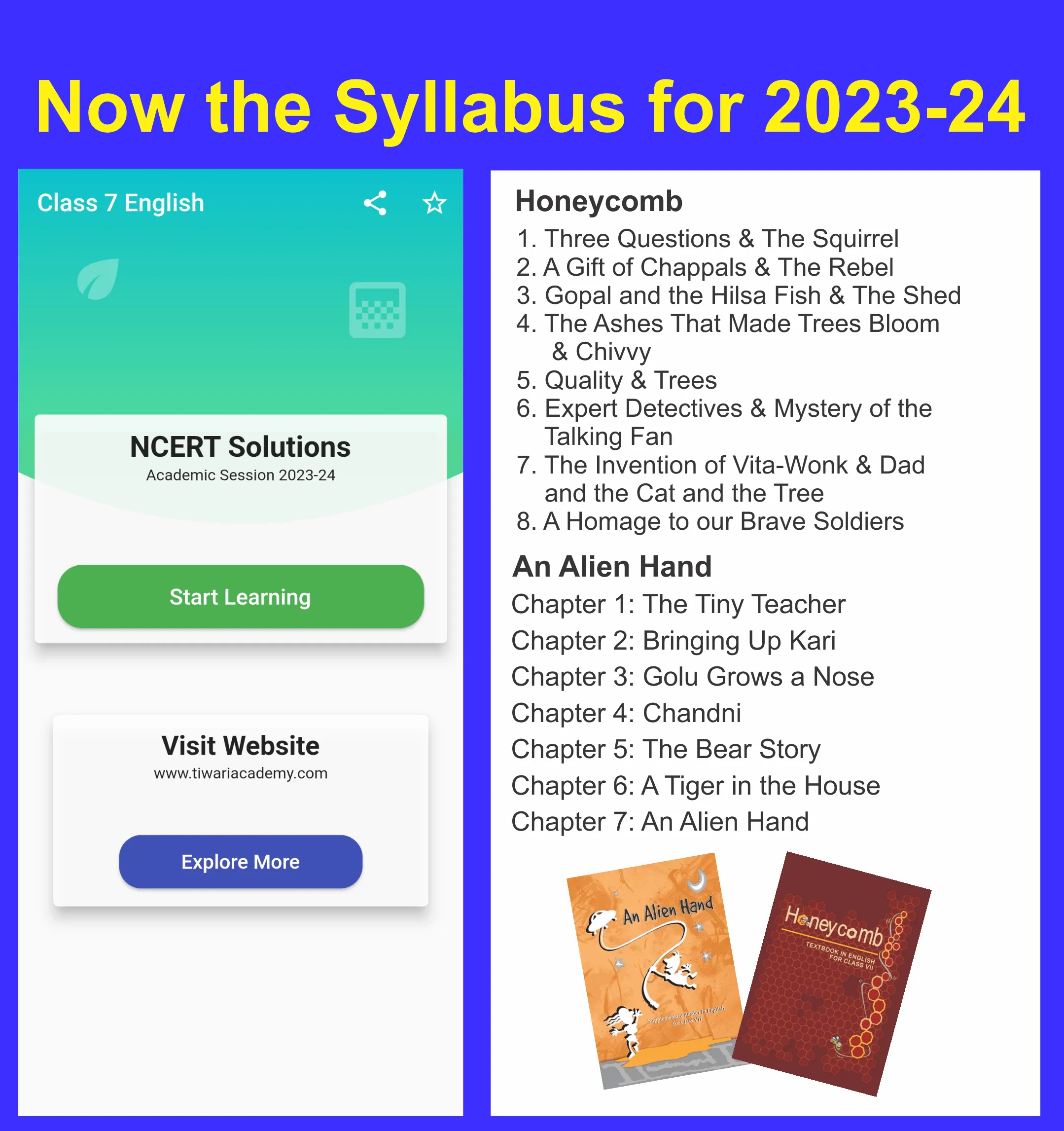 Class 7 English for 2023-24 | Indus Appstore | Screenshot