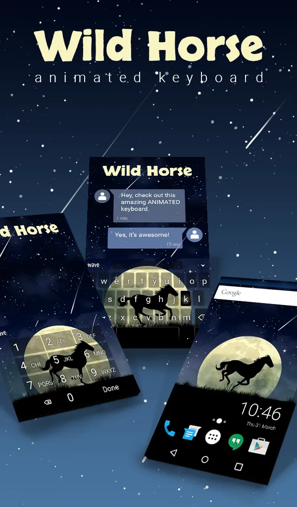 Wild Horse Animated Keyboard | Indus Appstore | Screenshot