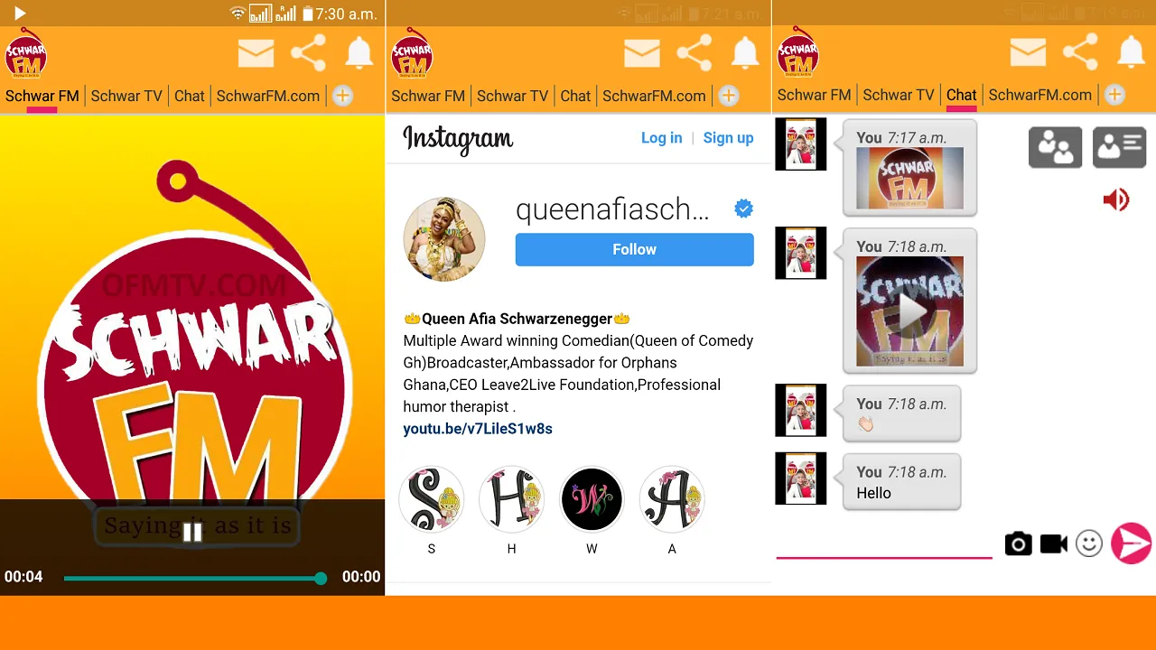 Schwar FM Ghana & LIVE Chat | Indus Appstore | Screenshot