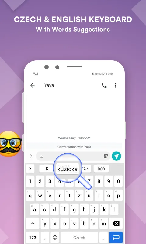 Czech Language Keyboard | Indus Appstore | Screenshot