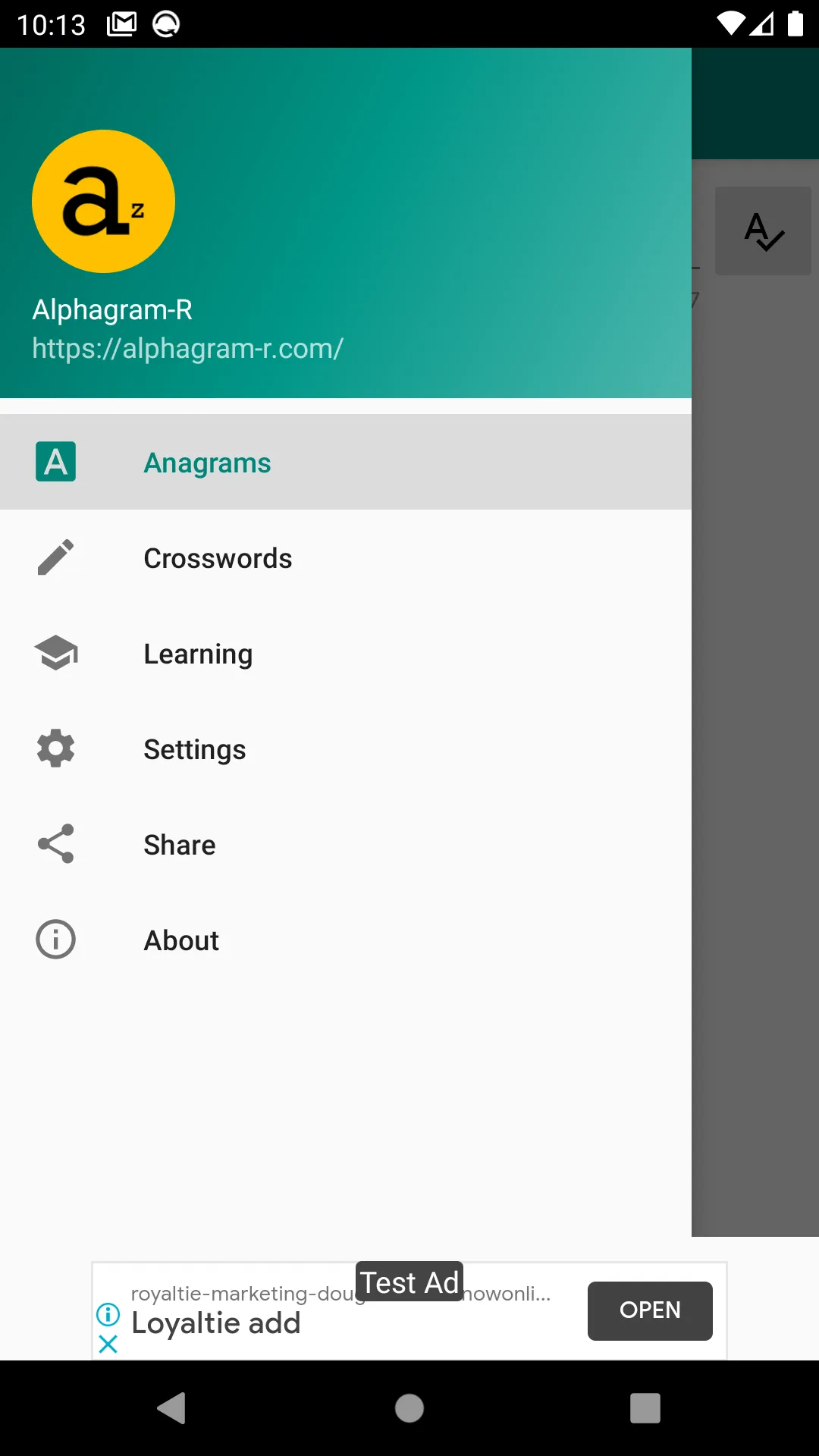 Alphagram-R : Anagrams Free | Indus Appstore | Screenshot