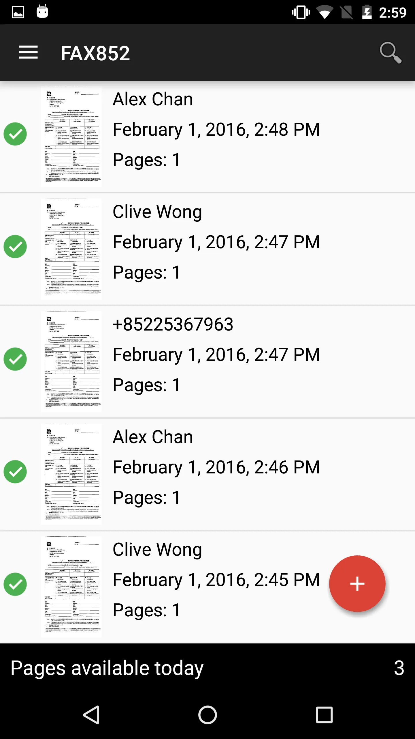 FAX852 - Fax Machine for HK | Indus Appstore | Screenshot