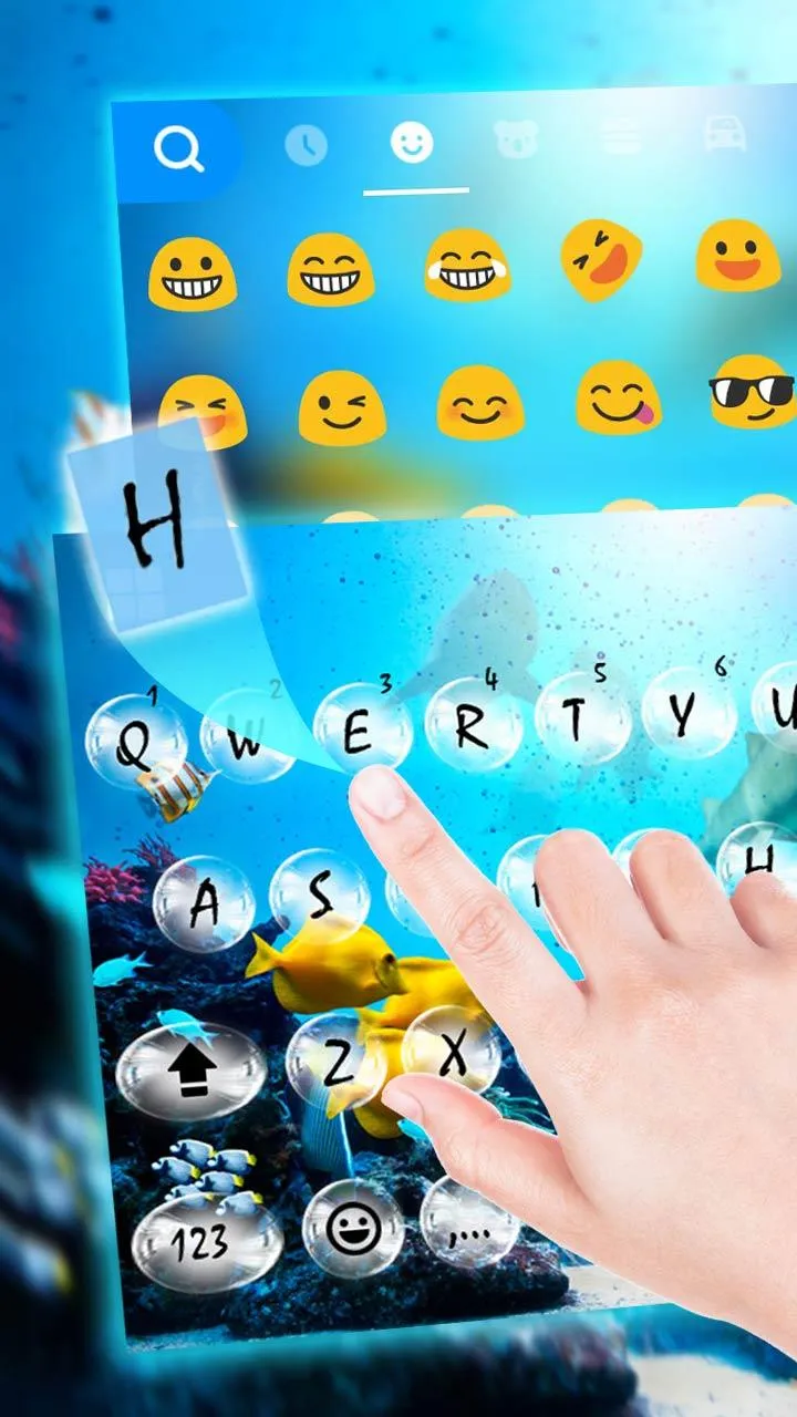 UnderwaterWorld Live Keyboard  | Indus Appstore | Screenshot