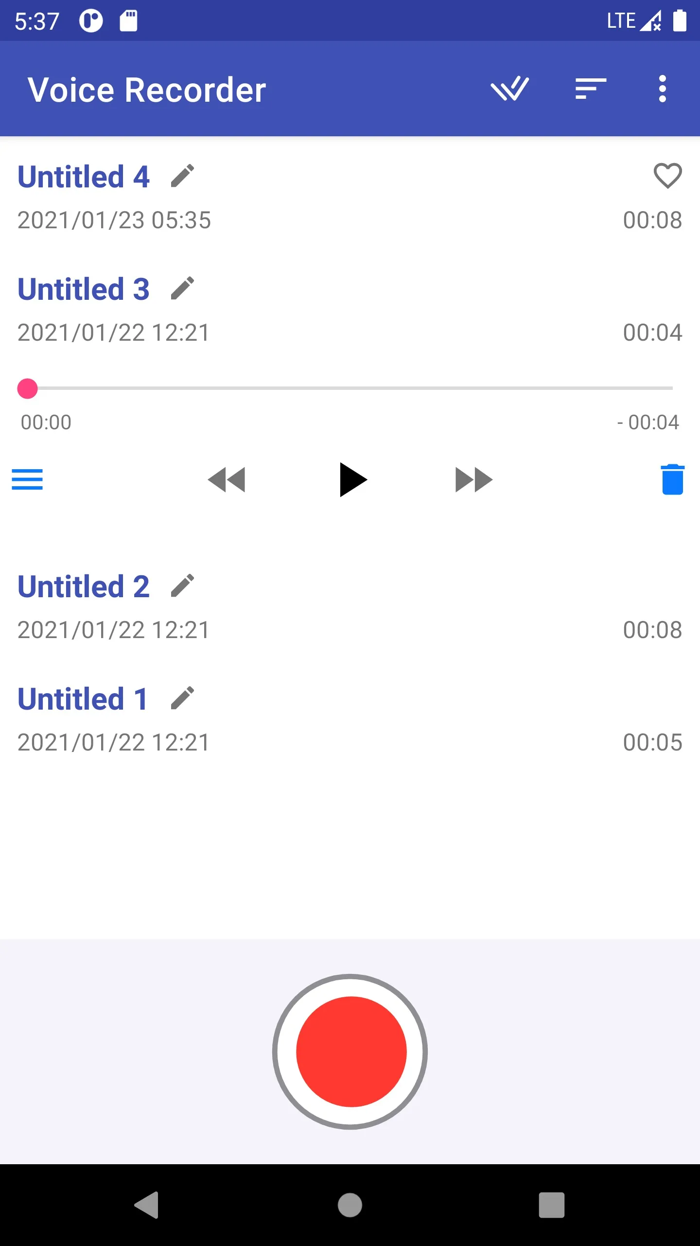 Voice Recorder | Indus Appstore | Screenshot