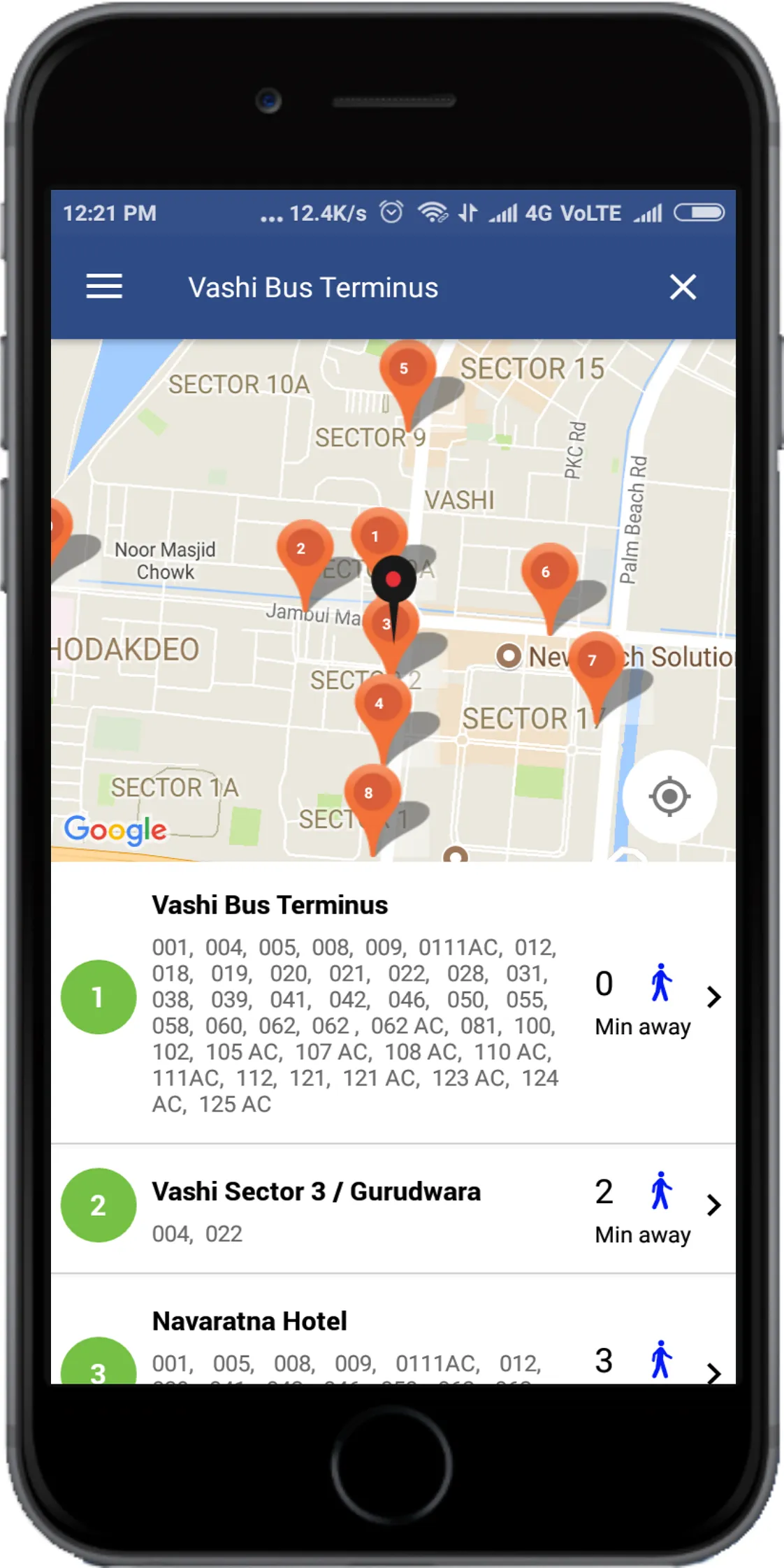 NMMT BusTracker | Indus Appstore | Screenshot