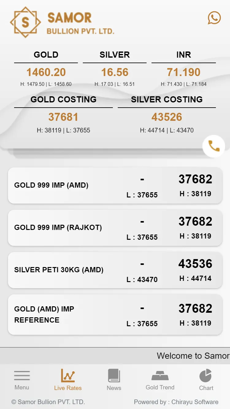 Samor Bullion - Ahmedabad Gold | Indus Appstore | Screenshot