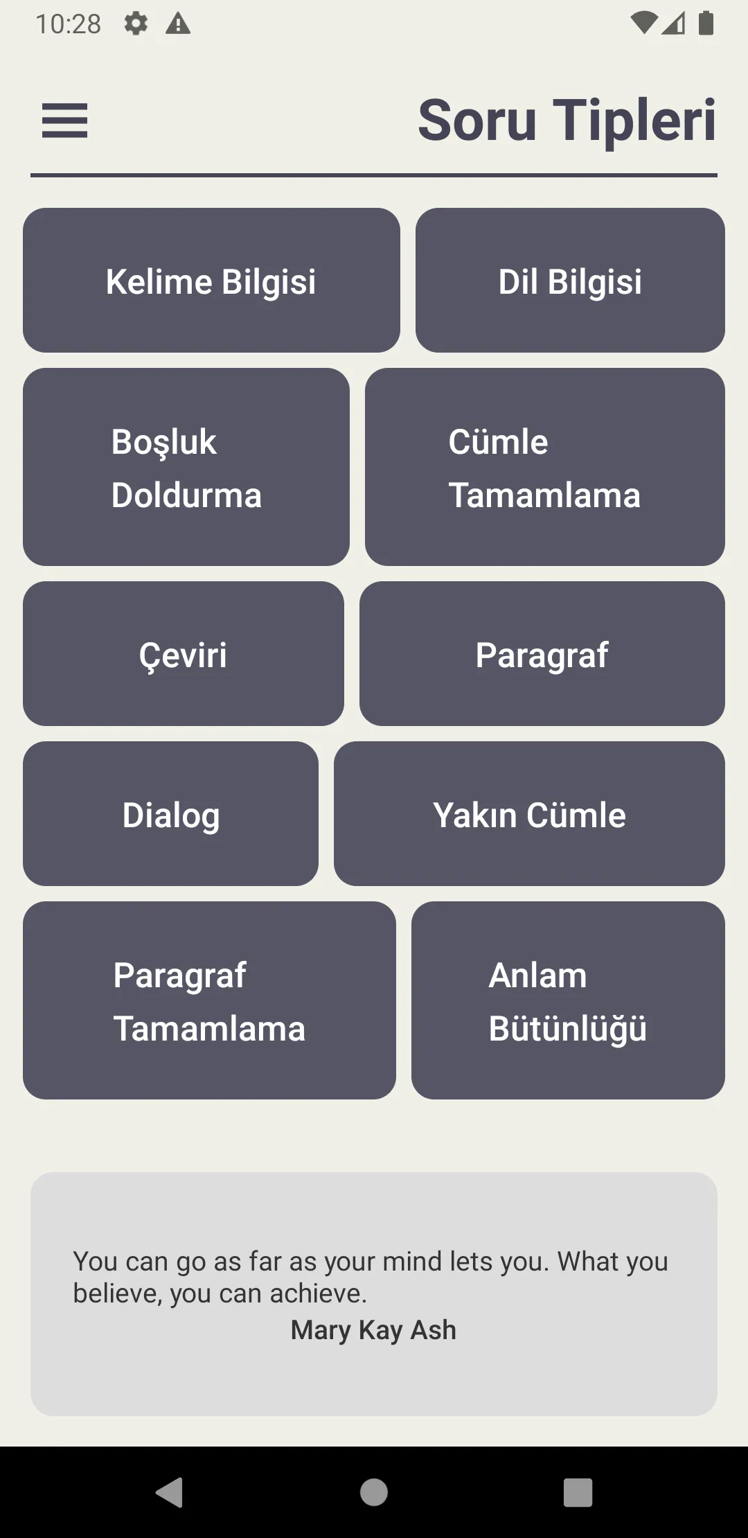 YDS İngilizce Sorular | Indus Appstore | Screenshot