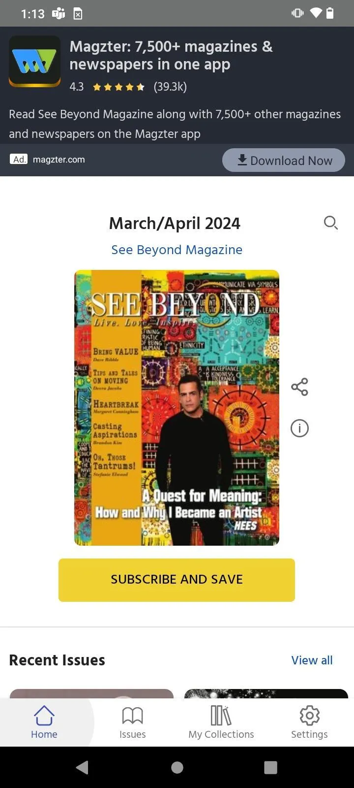 See Beyond Magazine | Indus Appstore | Screenshot