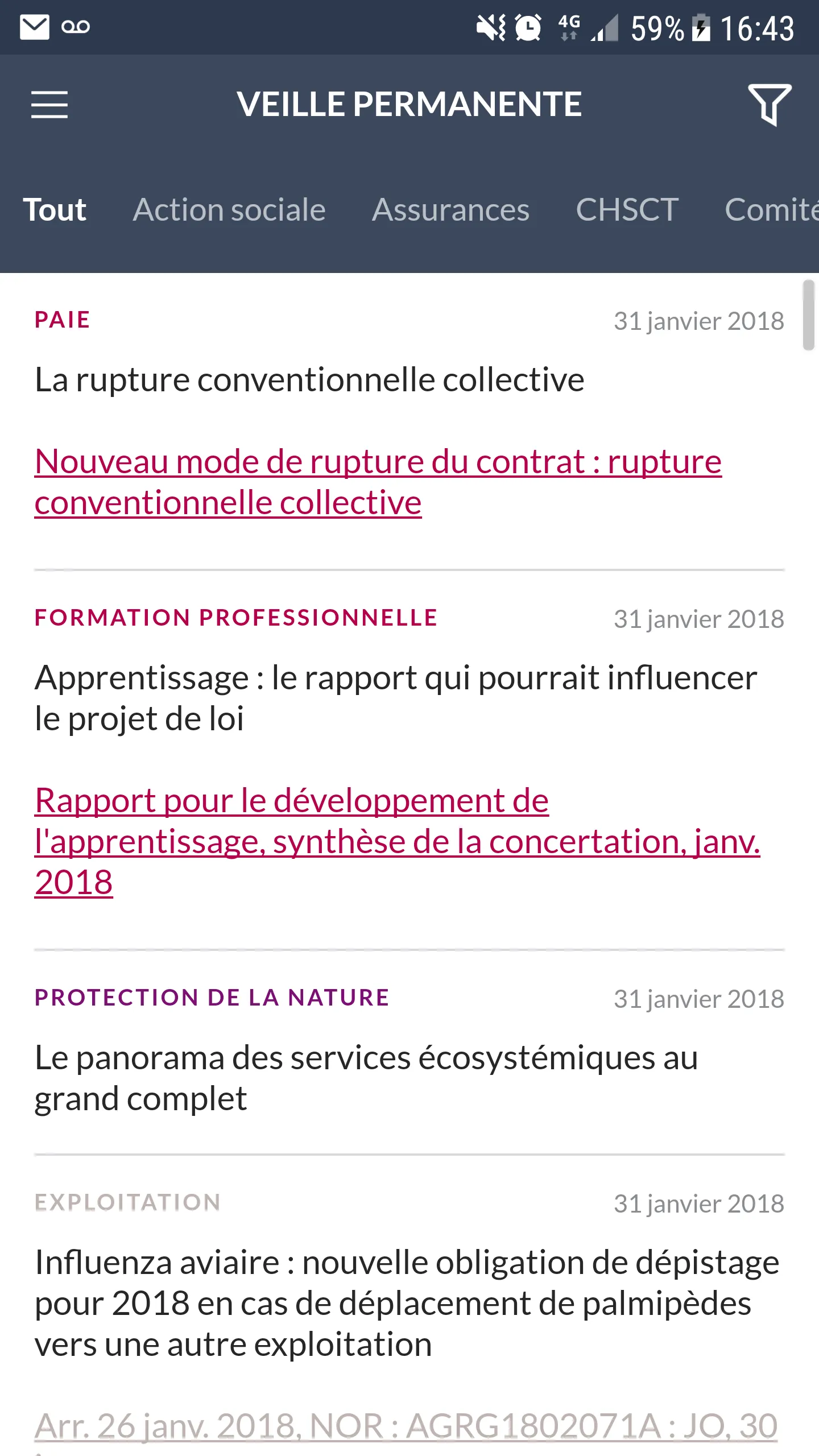 Veille Permanente | Indus Appstore | Screenshot