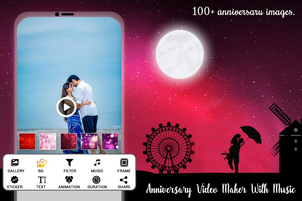 Anniversary Music Video Maker | Indus Appstore | Screenshot