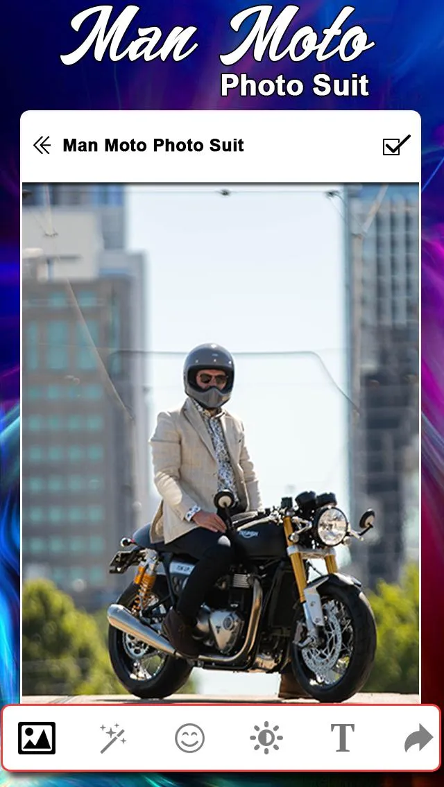 Man Moto Photo Suit | Indus Appstore | Screenshot