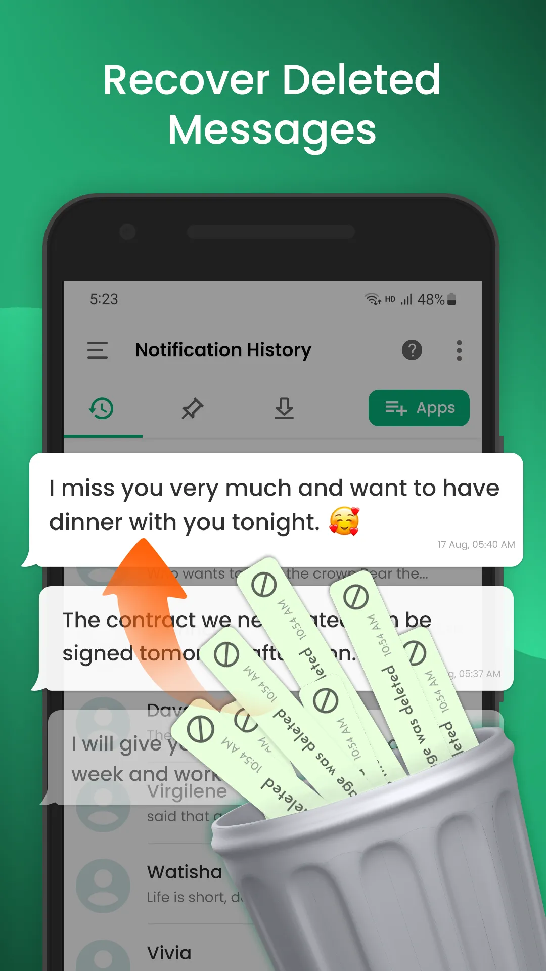 WAMR: Recover Deleted Messages | Indus Appstore | Screenshot