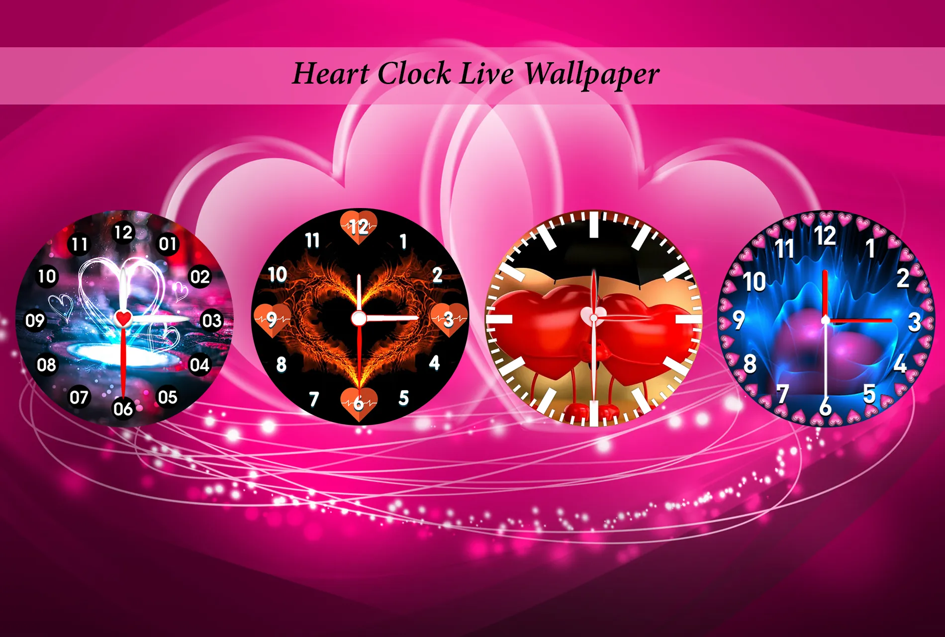 Heart Clock Live Wallpaper | Indus Appstore | Screenshot