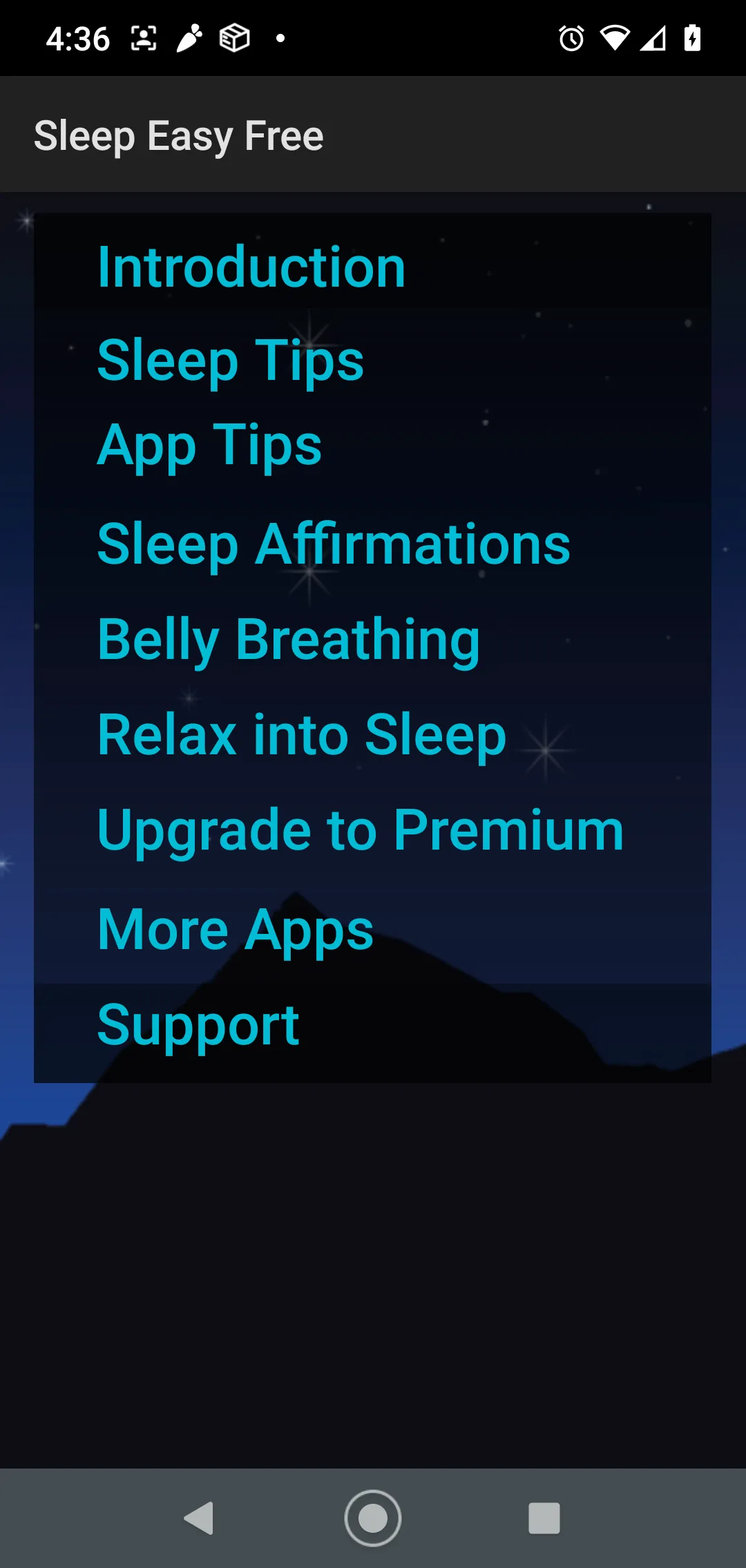 iSleep Easy Meditations Lite | Indus Appstore | Screenshot