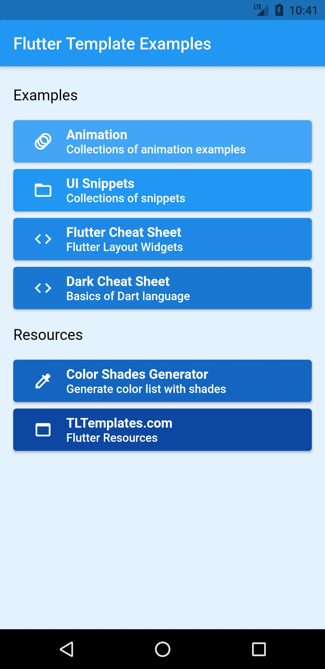 Flutter Template Examples | Indus Appstore | Screenshot