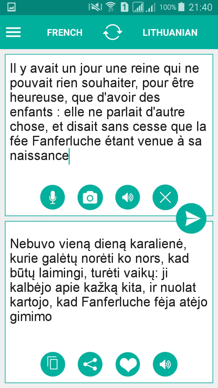 Lithuanian French Translator | Indus Appstore | Screenshot