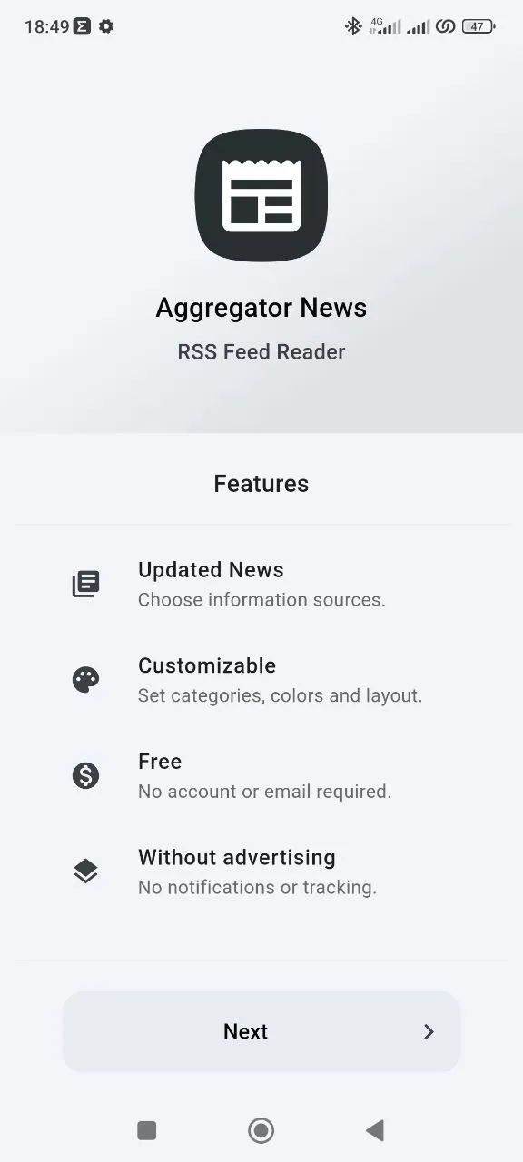 Aggregator News - RSS Reader | Indus Appstore | Screenshot