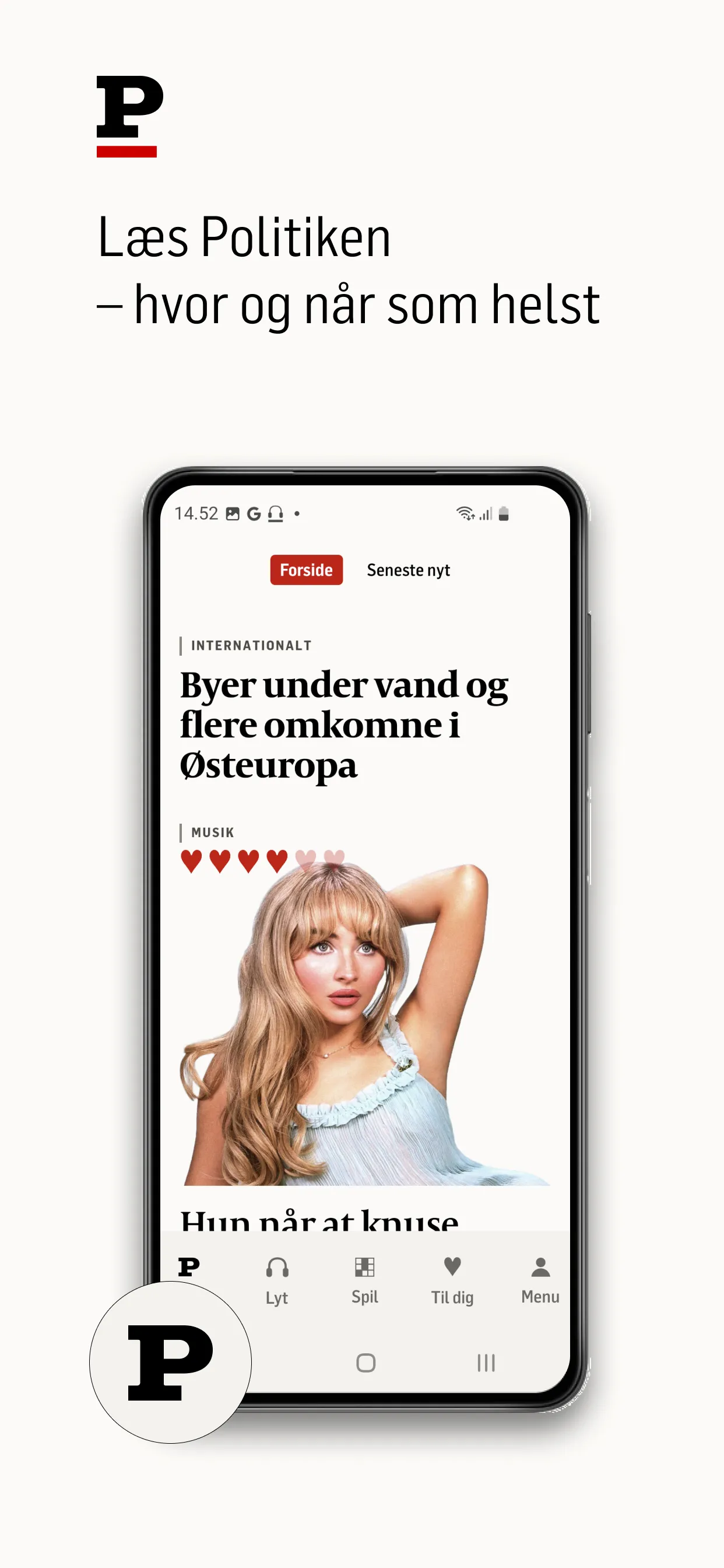 Politiken | Indus Appstore | Screenshot