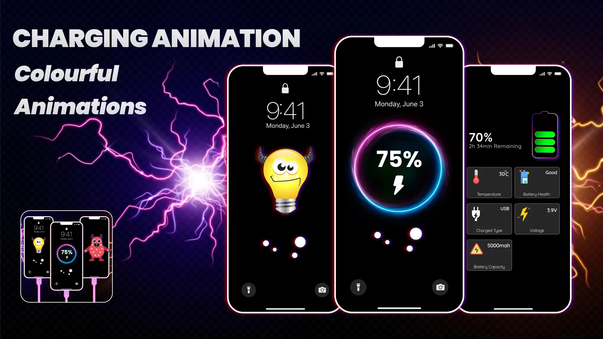 3D Battery Charging Animation | Indus Appstore | Screenshot