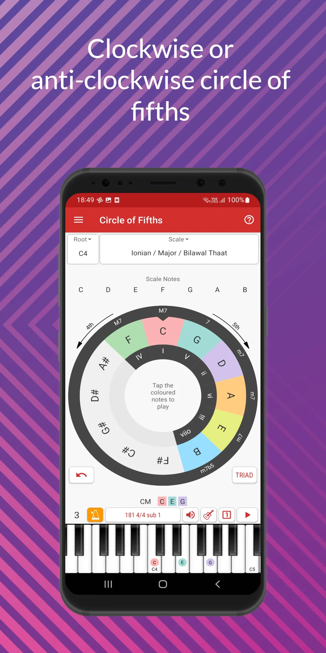 Circle of Fifths (Advanced) | Indus Appstore | Screenshot