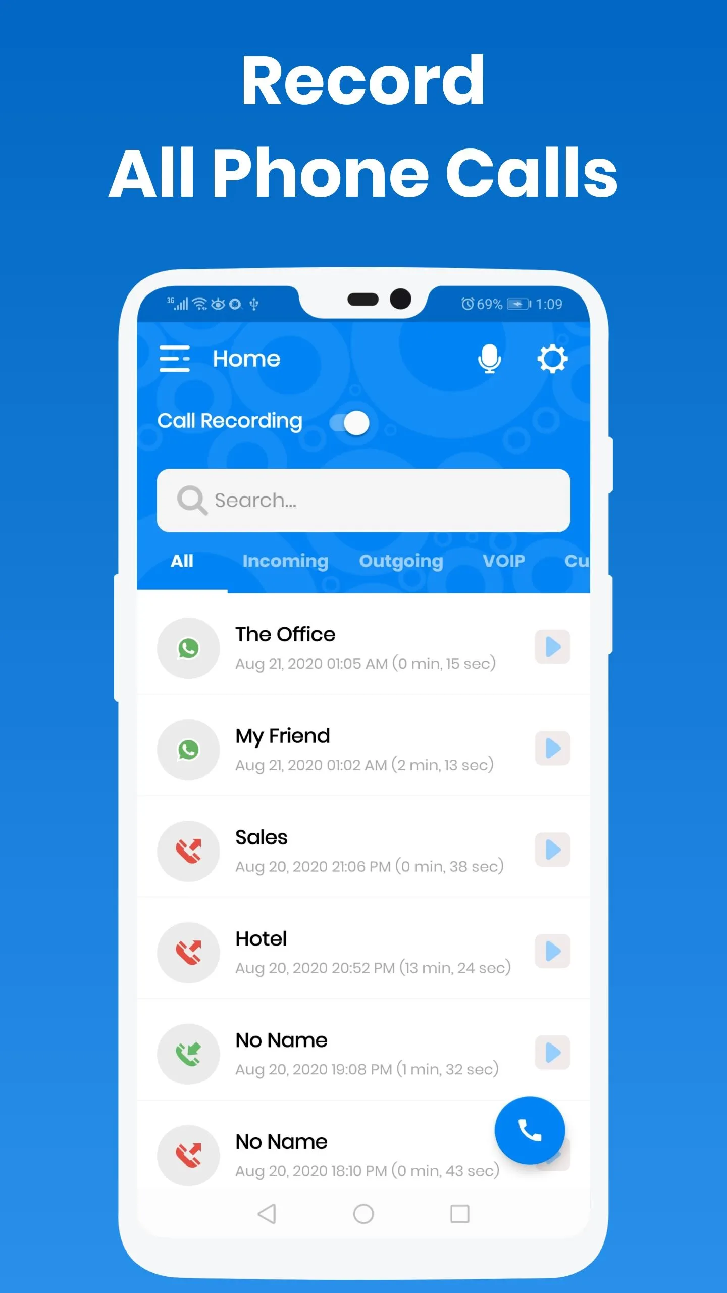 Call Recorder - IntCall ACR | Indus Appstore | Screenshot