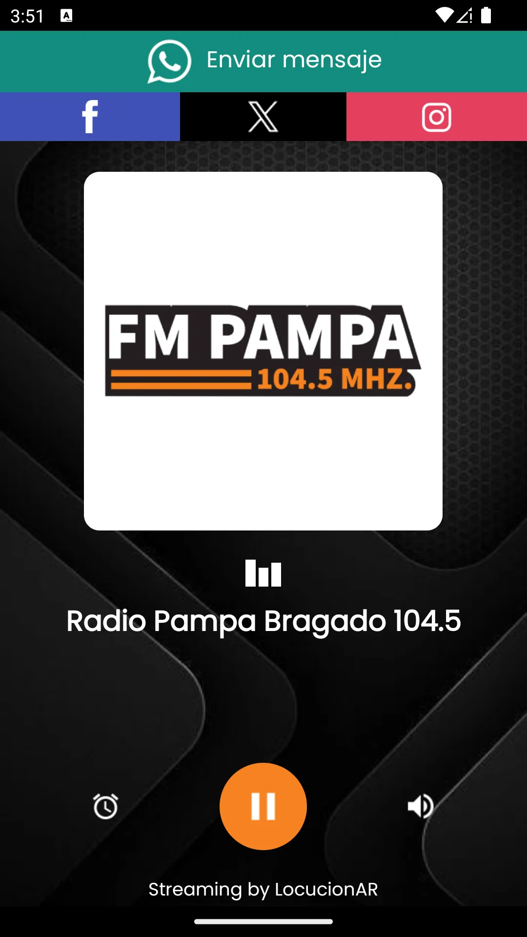 Radio Pampa Bragado 104.5 | Indus Appstore | Screenshot