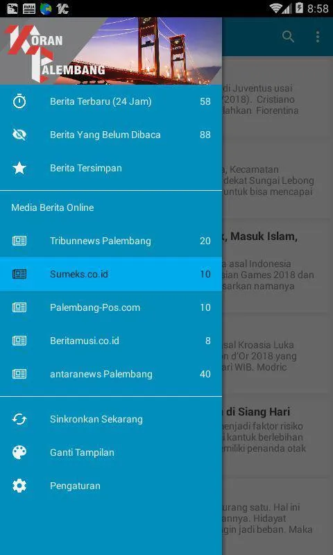 Koran Palembang (Berita Daerah | Indus Appstore | Screenshot