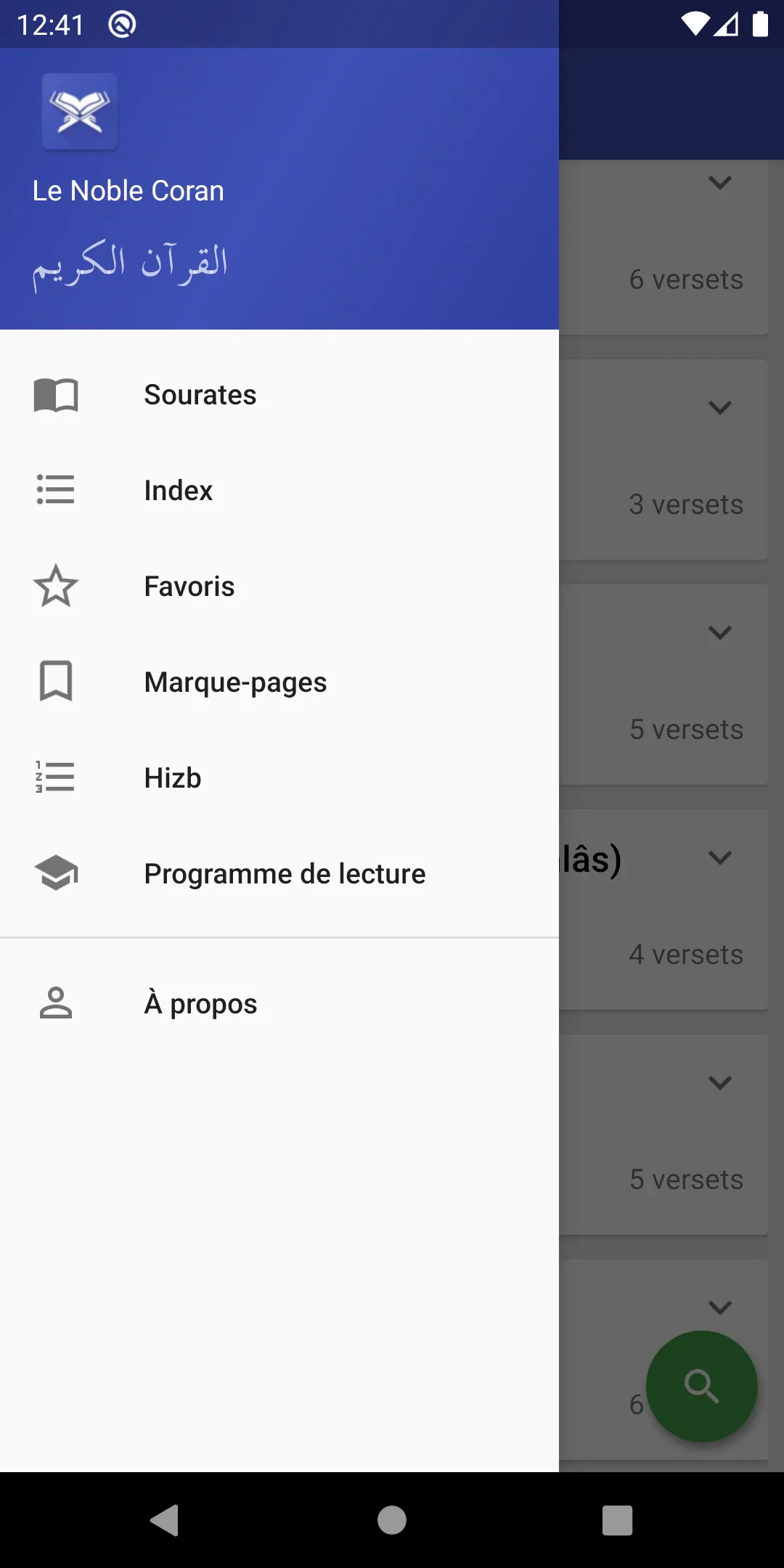 Le Noble Coran (Tafsir par ver | Indus Appstore | Screenshot