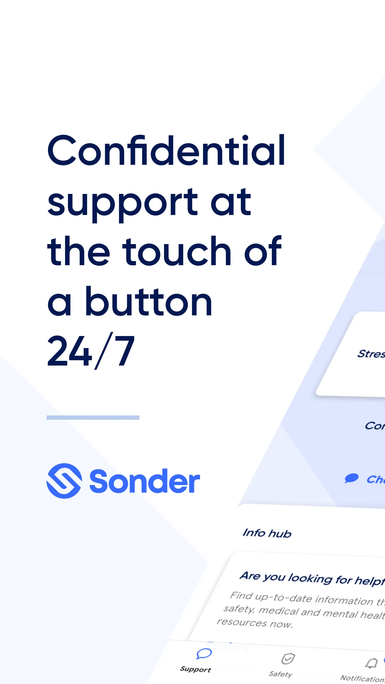 Sonder: Wellbeing & safety | Indus Appstore | Screenshot