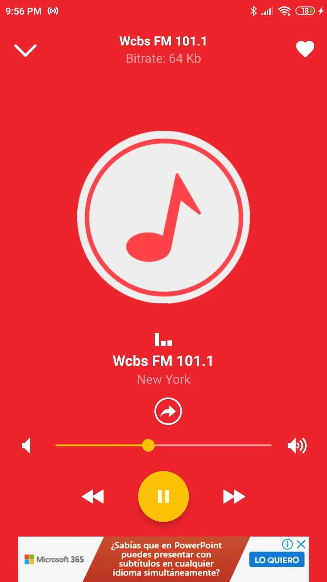 radio WCBS Fm 101.1 New York | Indus Appstore | Screenshot